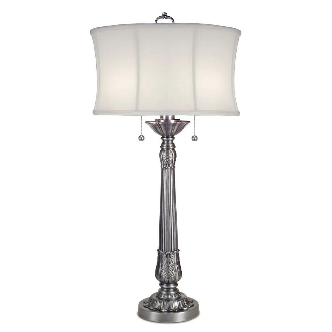 Lampa stołowa Presidential - 2 źródła światła - Pewter