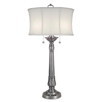 Lampa stołowa Presidential - 2 źródła światła - Pewter