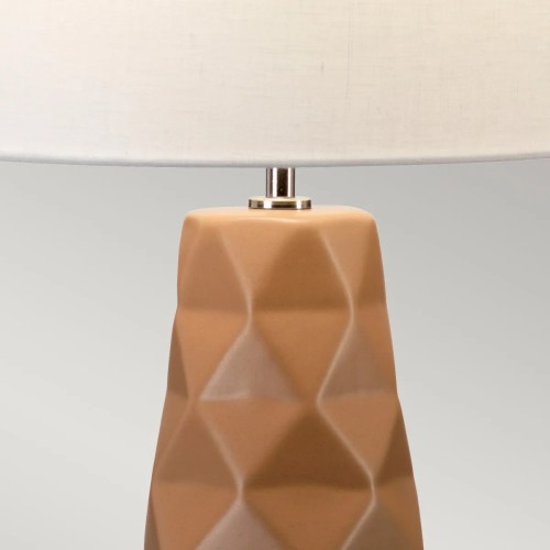 Lampa stołowa Vauxhall - 1 źródło światła - Vintage karmel