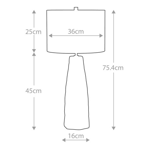 Lampa stołowa Vauxhall - 1 źródło światła - Vintage karmel