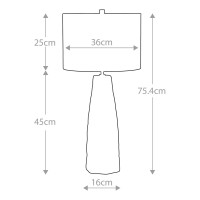 Lampa stołowa Vauxhall - 1 źródło światła - Vintage karmel