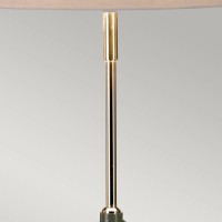 Lampa stołowa Vicenza - 1 źródło światła - Ciemnoszary, polerowany nikiel