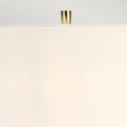 Lampa stołowa Vicenza - 1 źródło światła - Biały, polerowany nikiel