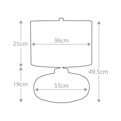 Lampa stołowa Woodside - 1 źródło światła - Vintage karmel