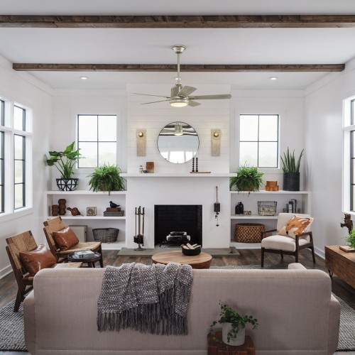 Wentylator sufitowy Colerne - 132 cm - Szczotkowany nikiel