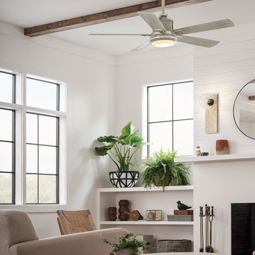 Wentylator sufitowy Colerne - 132 cm - Szczotkowany nikiel