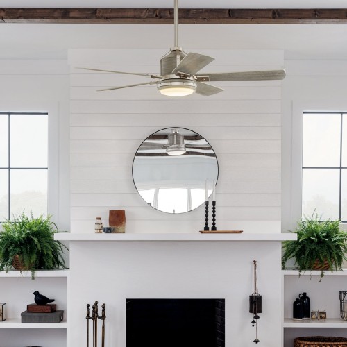 Wentylator sufitowy Colerne - 132 cm - Szczotkowany nikiel