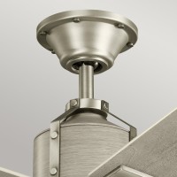 Wentylator sufitowy Colerne - 132 cm - Szczotkowany nikiel