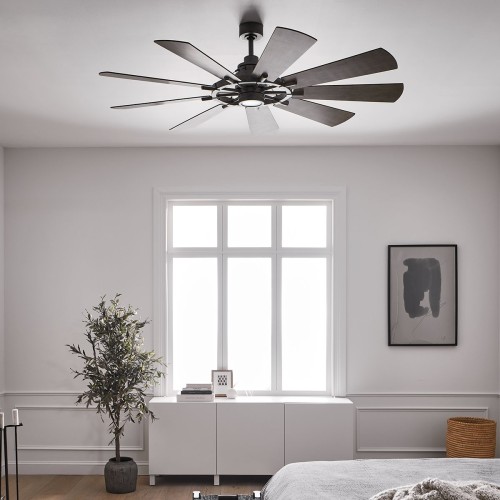 Wentylator sufitowy Gentry - 165 cm - Postarzany cynk