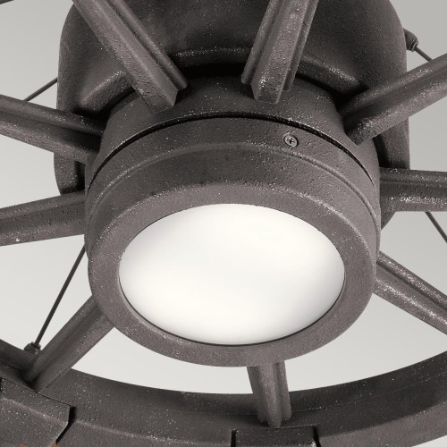 Wentylator sufitowy Gentry - 165 cm - Postarzany cynk