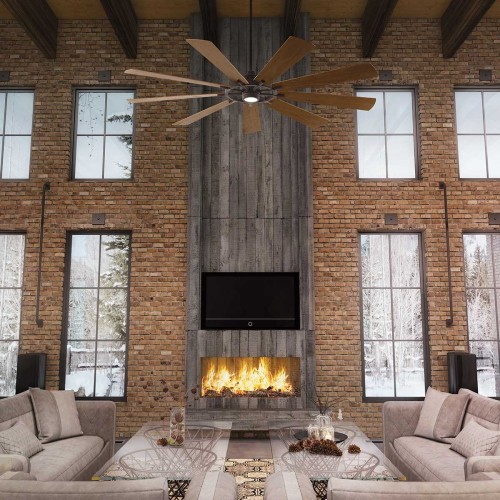 Wentylator sufitowy Gentry XL - 216 cm - Postarzany cynk