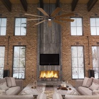 Wentylator sufitowy Gentry XL - 216 cm - Postarzany cynk