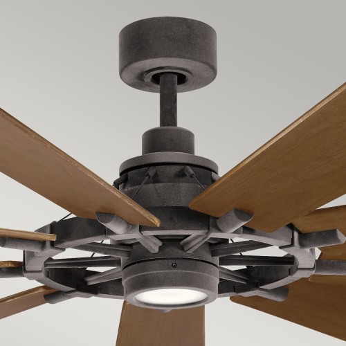 Wentylator sufitowy Gentry XL - 216 cm - Postarzany cynk