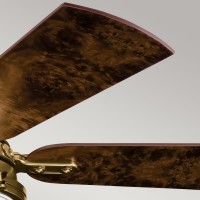 Wentylator sufitowy Hatteras Bay - 142 cm - Szczotkowany antyczny mosiądz