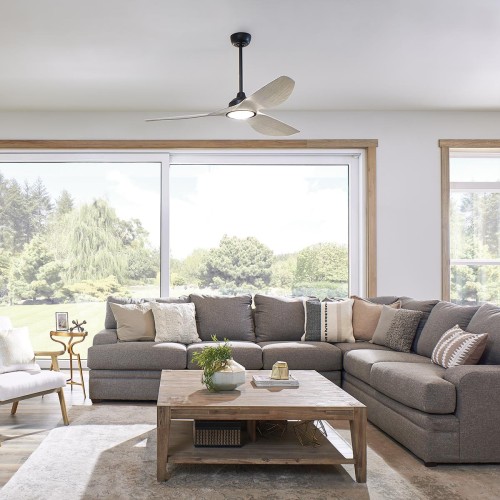 Wentylator sufitowy Imari - 165 cm - Satynowa czerń