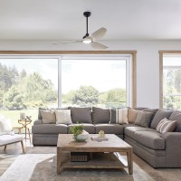 Wentylator sufitowy Imari - 165 cm - Satynowa czerń