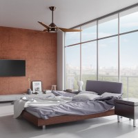 Wentylator sufitowy Jade - 152 cm - Olejowany brąz