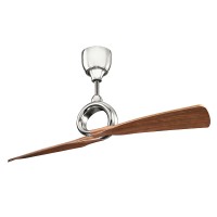 Wentylator sufitowy Link - 137 cm - Polerowany nikiel