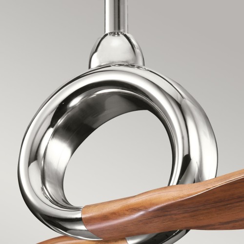 Wentylator sufitowy Link - 137 cm - Polerowany nikiel