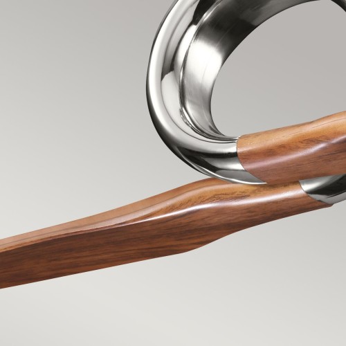 Wentylator sufitowy Link - 137 cm - Polerowany nikiel