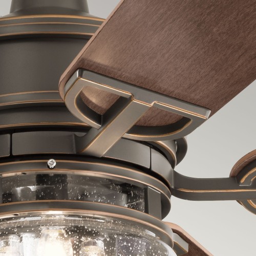 Wentylator sufitowy Lyndon Patio - 132 cm - Postarzany brąz