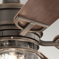 Wentylator sufitowy Lyndon Patio - 132 cm - Postarzany brąz