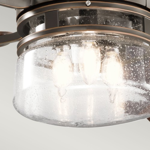 Wentylator sufitowy Lyndon Patio - 132 cm - Postarzany brąz