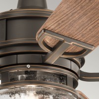Wentylator sufitowy Lyndon Patio - 132 cm - Postarzany brąz
