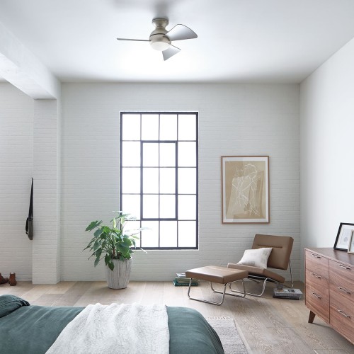 Wentylator sufitowy Sola - 86 cm - Szczotkowany nikiel