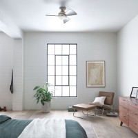 Wentylator sufitowy Sola - 86 cm - Szczotkowany nikiel