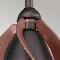 Wentylator sufitowy Terna - 38 cm - Olejowany brąz