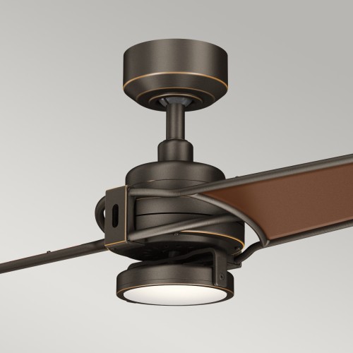 Wentylator sufitowy Xety - 142 cm - Postarzany brąz