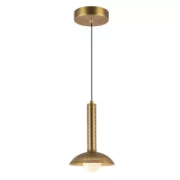 Mała lampa wisząca LED Arden - Szczotkowane złoto