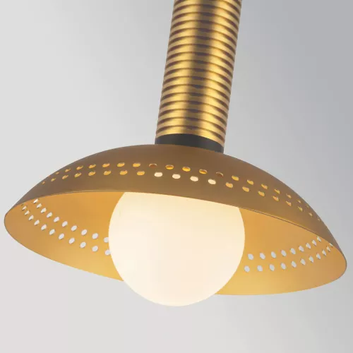 Mała lampa wisząca LED Arden - Szczotkowane złoto