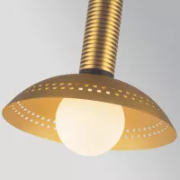 Mała lampa wisząca LED Arden - Szczotkowane złoto
