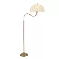 Lampa podłogowa Crosby - 1 źródło światła - Szczotkowane złoto