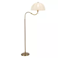 Lampa podłogowa Crosby - 1 źródło światła - Szczotkowane złoto