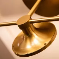 Kinkiet LED Issa - 3 źródła światła - Szczotkowane złoto
