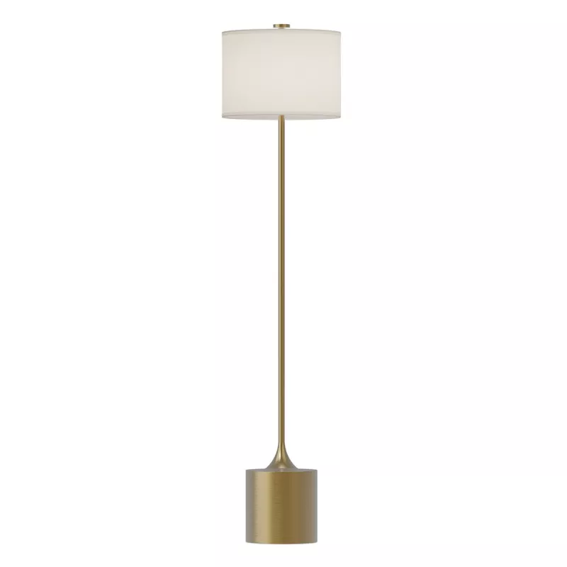 Lampa podłogowa Issa - 1 źródło światła - Szczotkowane złoto