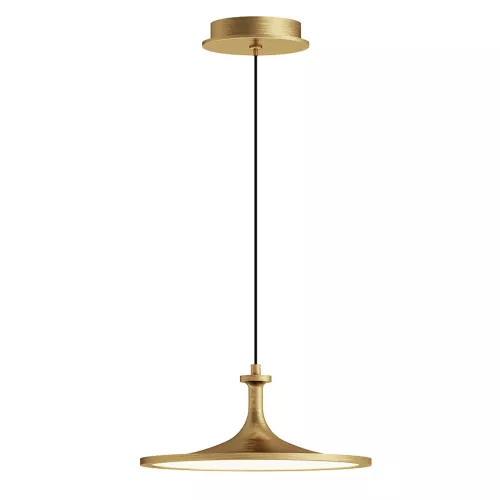 Średnia lampa wisząca LED Issa - Szczotkowane złoto