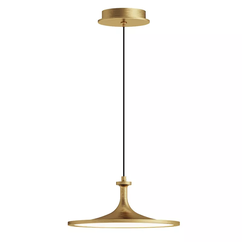 Średnia lampa wisząca LED Issa - Szczotkowane złoto