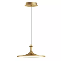 Średnia lampa wisząca LED Issa - Szczotkowane złoto