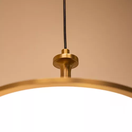 Średnia lampa wisząca LED Issa - Szczotkowane złoto
