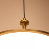 Średnia lampa wisząca LED Issa - Szczotkowane złoto