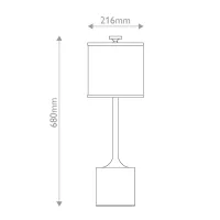 Lampa stołowa Issa - 1 źródło światła - Szczotkowane złoto