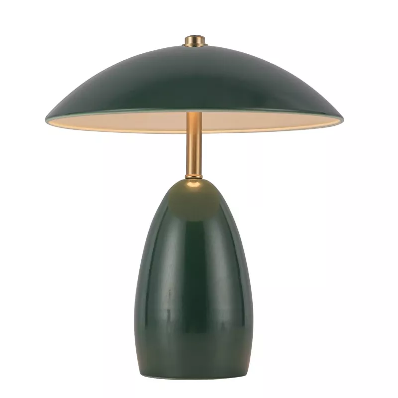 Bezprzewodowa lampa stołowa LED Poppy - Ciemnozielony