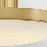 Półplafon LED Kieran - Lakierowany mosiądz