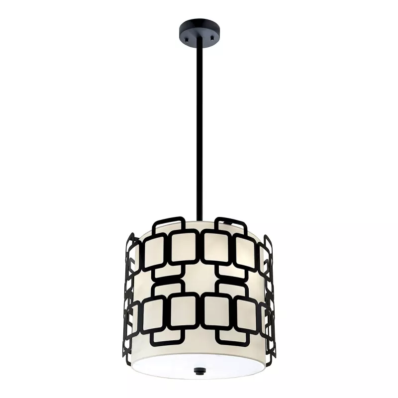 Lampa wisząca Sabina - 3 źródła światła - Czarny