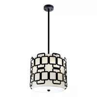 Lampa wisząca Sabina - 3 źródła światła - Czarny