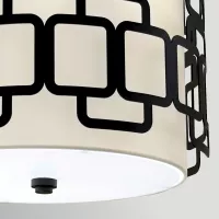 Lampa wisząca Sabina - 3 źródła światła - Czarny